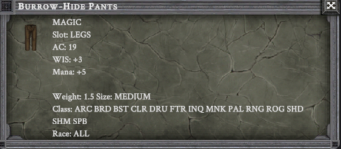 BURROW-HIDE PANTS item card